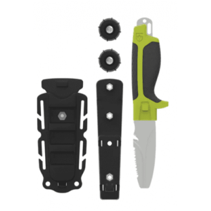 GEAR AID Tanu Blunt Tip Knife + BCD Adapter - Nav Green